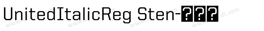 UnitedItalicReg Sten字体转换